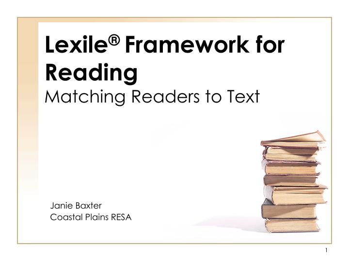lexile framework for reading matching readers to text