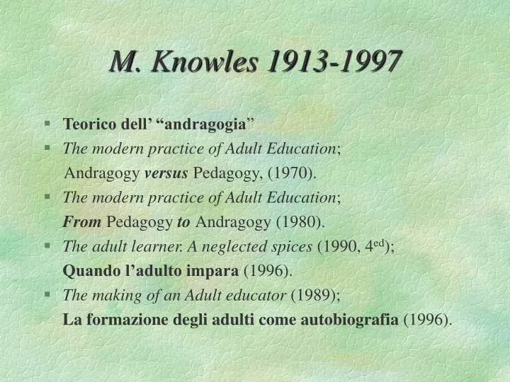 m knowles 1913 1997