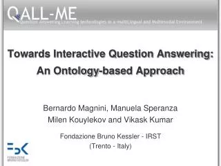 Towards Interactive Question Answering: An Ontology-based Approach