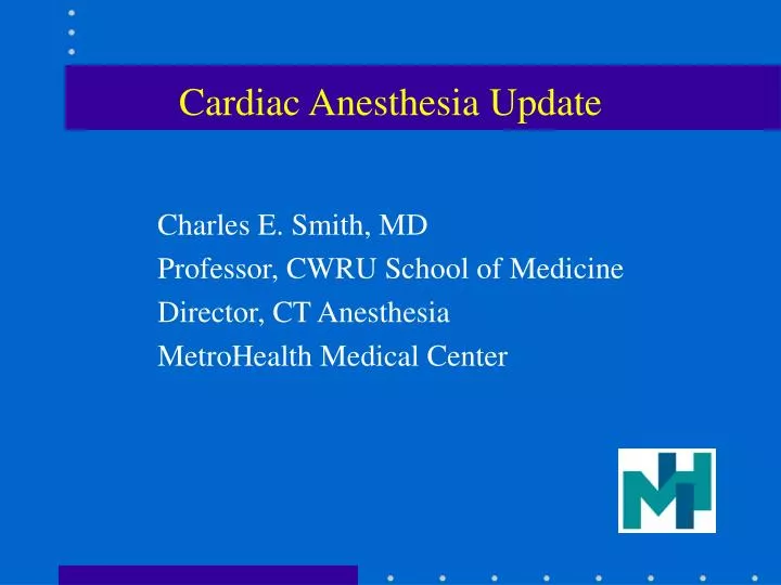 cardiac anesthesia update