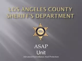 Los Angeles County Sheriff’s Department