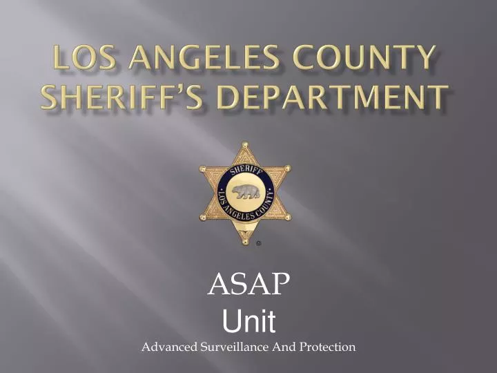 los angeles county sheriff s department