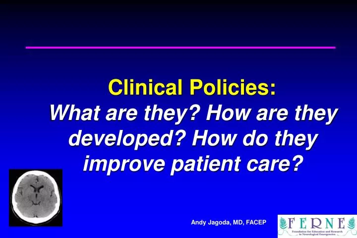 clinical policies what are they how are they developed how do they improve patient care