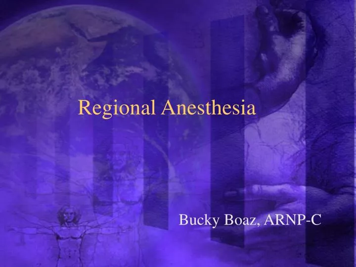 regional anesthesia