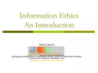 Information Ethics An Introduction