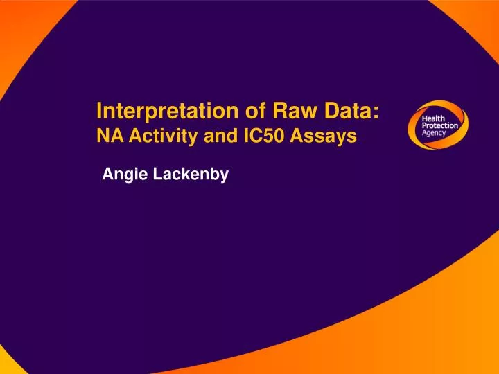 interpretation of raw data na activity and ic50 assays