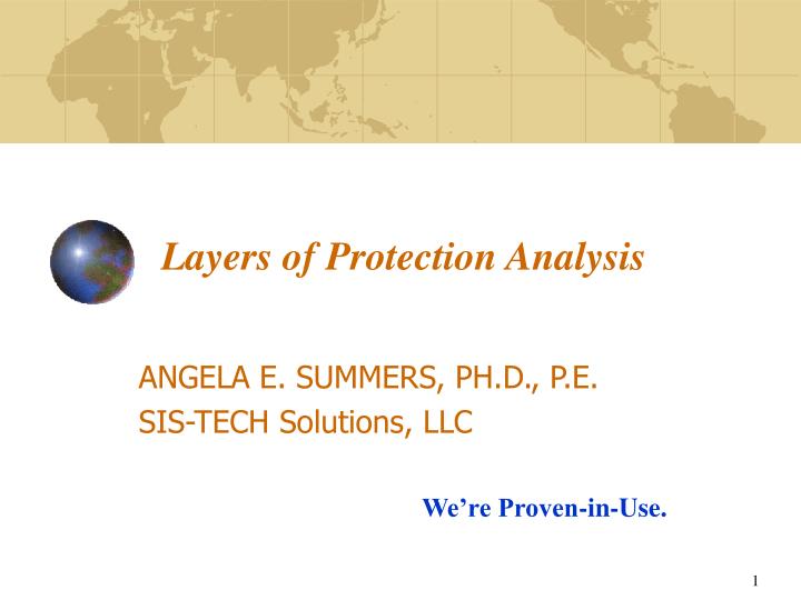 layers of protection analysis