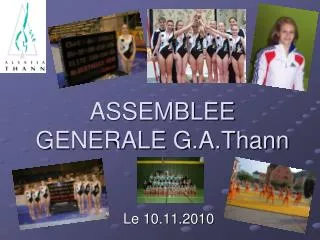 ASSEMBLEE GENERALE G.A.Thann