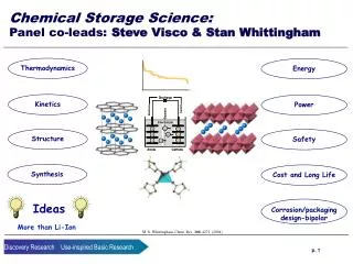 Chemical Storage Science: Panel co-leads: Steve Visco &amp; Stan Whittingham
