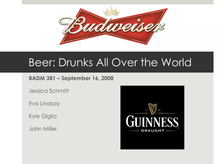 beer drunks all over the world