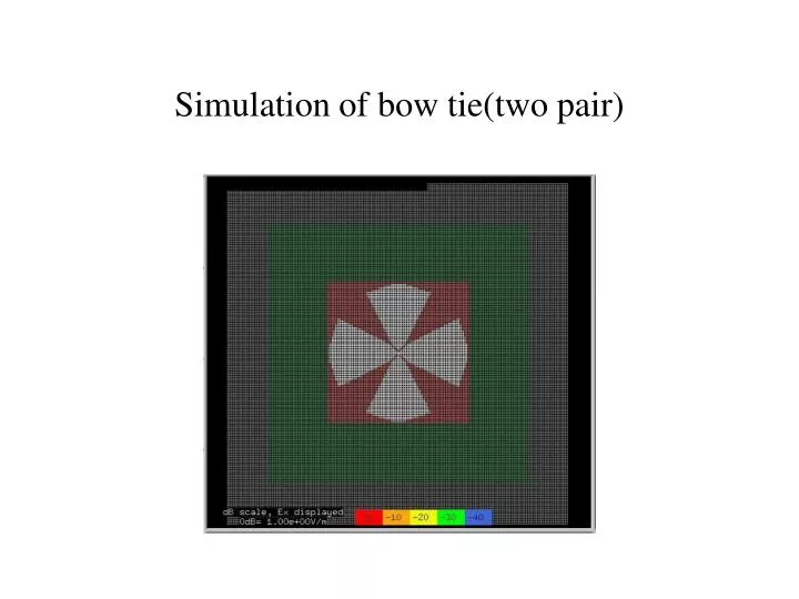 simulation of bow tie two pair