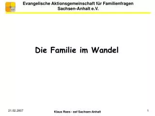 Evangelische Aktionsgemeinschaft für Familienfragen Sachsen-Anhalt e.V.