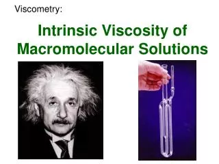 Intrinsic Viscosity of Macromolecular Solutions