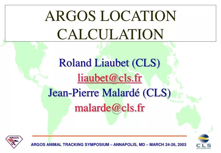 argos location calculation