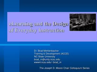 eLearning and the Design of Everyday Instruction