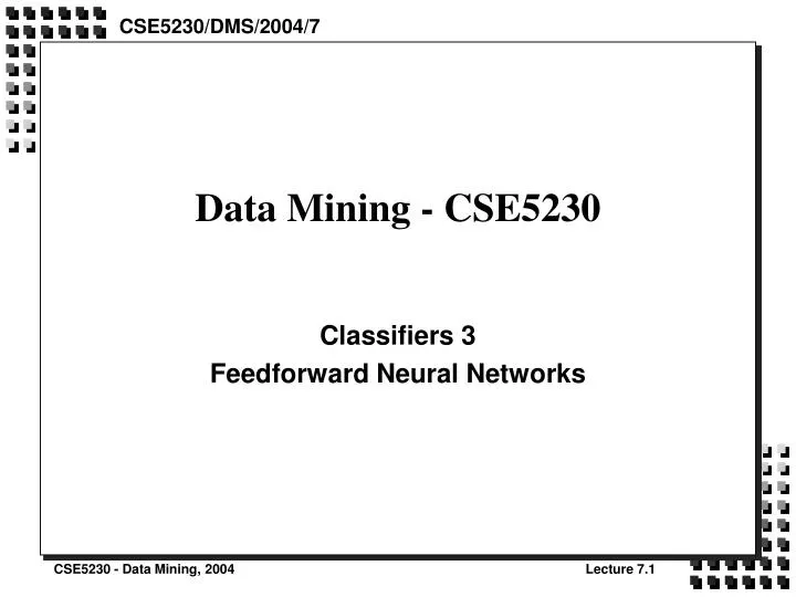 data mining cse5230