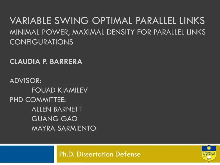 ph d dissertation defense