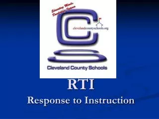 RTI Response to Instruction