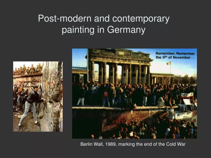 post modern and contemporary painting in germany