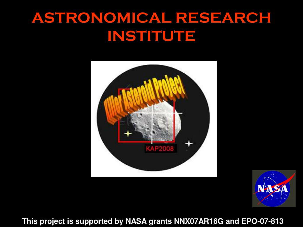 PPT - ASTRONOMICAL RESEARCH INSTITUTE PowerPoint Presentation, free ...