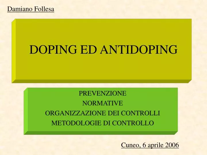 doping ed antidoping