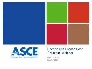 Section and Branch Best Practices Webinar