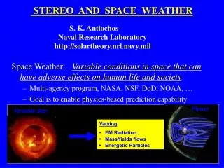 STEREO AND SPACE WEATHER