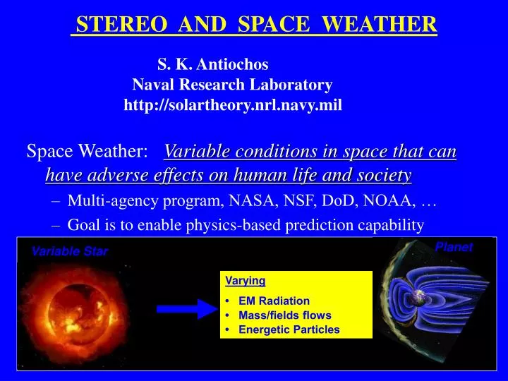 stereo and space weather