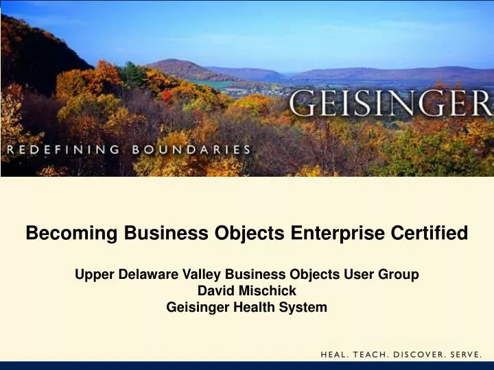 becoming business objects enterprise certified