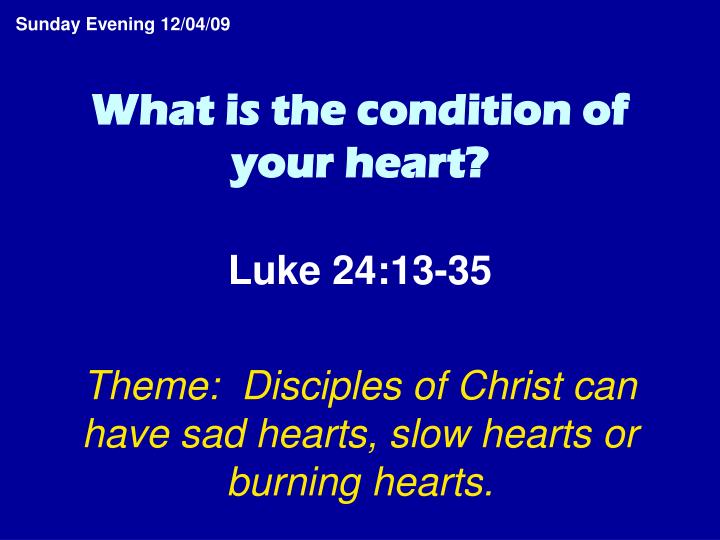 what is the condition of your heart