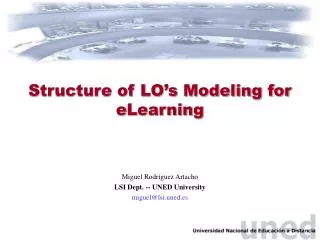 Structure of LO’s Modeling for eLearning