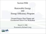 Section 9006 Renewable Energy and Energy Efficiency Program Ground-Source Heat Pumps and Geothermal Direct Use Works - slide 1