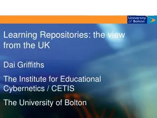 Learning Repositories: the view from the UK