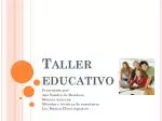 Taller educativo - slide 1