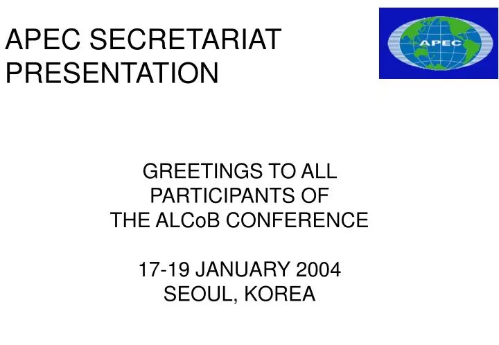 apec secretariat presentation