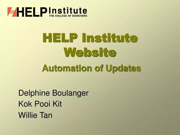 help institute website