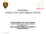 Exploiting Product Life-Cycle Support (PLCS)