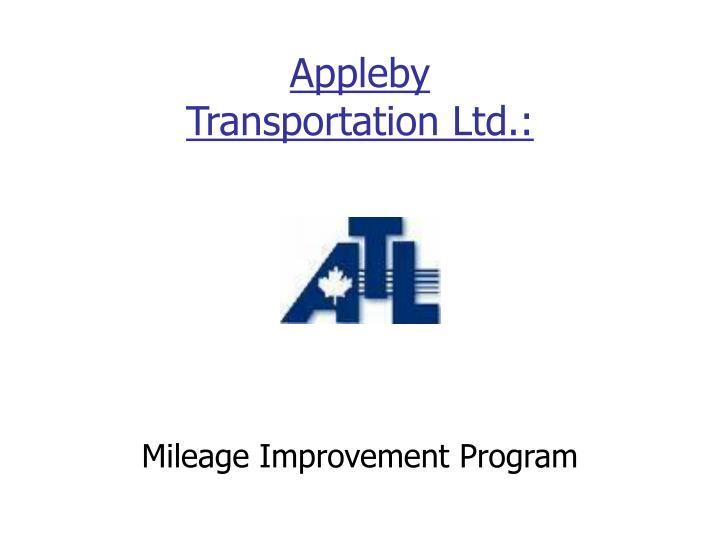 appleby transportation ltd