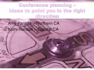 Conference planning – Ideas to point you in the right direction