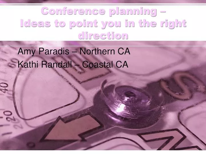 conference planning ideas to point you in the right direction