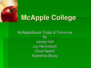 McApple College