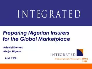 Preparing Nigerian Insurers for the Global Marketplace