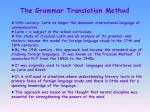 The Grammar Translation Method - slide 1