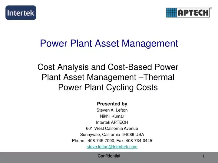 power plant asset management