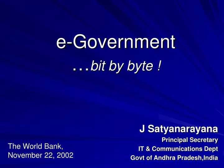 e government bit by byte