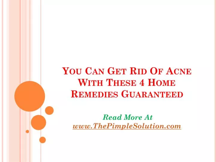 you can get rid of acne with these 4 home remedies guaranteed