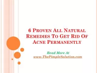 6 natural acne remedies that will get rid of acne