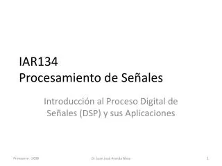 IAR134 Procesamiento de Señales