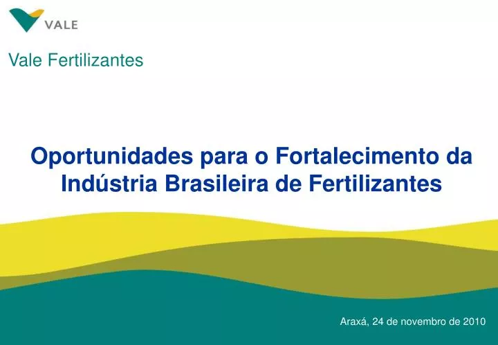 oportunidades para o fortalecimento da ind stria brasileira de fertilizantes