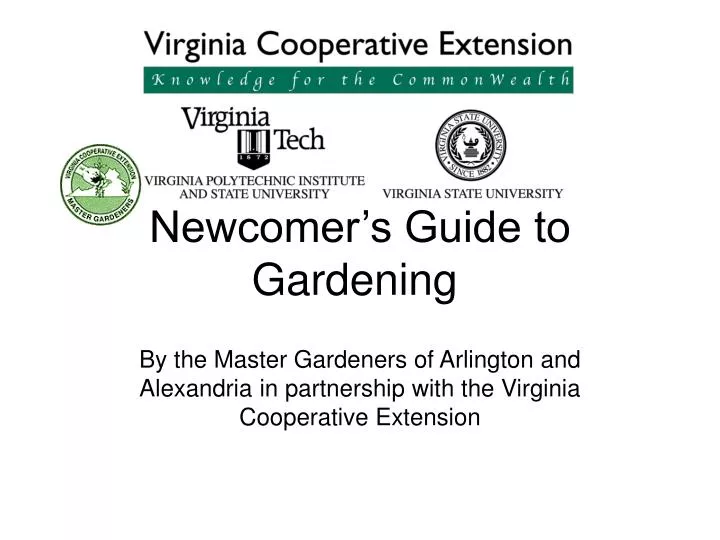 newcomer s guide to gardening